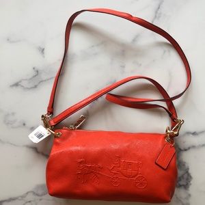 Coral Coach Crossbody Bag